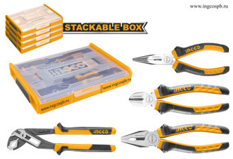 Набор шарнирно-губцевого инструмента 4 предмета INGCO HKTV01P041