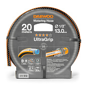 Шланг поливочный армированный 4 слоя DAEWOO UltraGrip 1/2" 20м