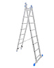 Лестница LadderBel 2х8 ступеней алюминиевая двухсекционная (2.26/3.74м)