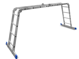 Лестница LadderBel 4х4 ступ алюм. многофункц PROF (2,23/4,6м)