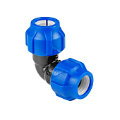 Отвод компрессионный ДУ - 40 мм ПНД Valfex