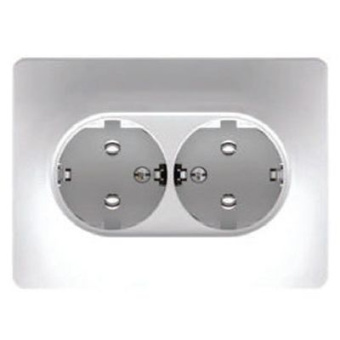 Розетка СП 2-я з/к белая "GLOSSA" (упак.10) GSL000124 Розетка СП 2-я з/к белая "GLOSSA" (упак.10) GSL000124