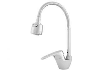 Смеситель для кухни Однорыч. излив гибкий, 2-х режимный, карт.40 (латунь) RUSANT PC-К 332-65