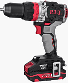 Дрель-шуруповерт PIT PSB20H-13C/2 X-DRIVER акк. 20В, 2*4Ач ударный Li-ion,110Hm.бесщёт ЗУ кейс
