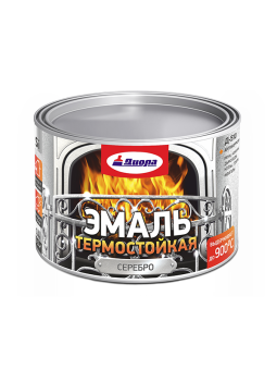 Эмаль термостойкая до +900°С Диола-510 серебро 0,4л