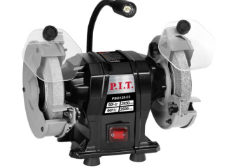 Точильный станок PIT PBG125-C2 200Вт, 125*16*12,7мм,2950об/мин LED подстветка