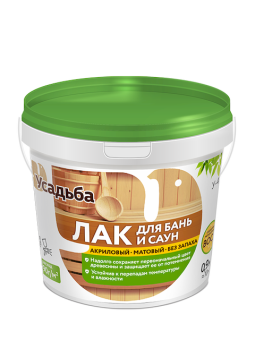 Лак для бань и саун У-425 0,9кг