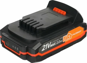 Аккумулятор PATRIOT PB BR 21V(Max) UES 21В, 2,0А/ч, Li-ion Аккумулятор PATRIOT PB BR 21V(Max) UES 21В, 2,0А/ч, Li-ion