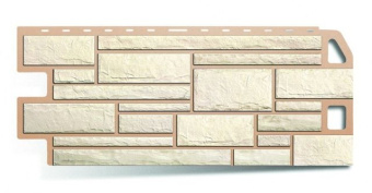 Фасадная панель Камень белый 1,14*0,48м