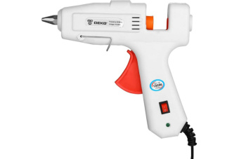 Пистолет клеевой 100 Вт 11 мм подставка и 10 стержней DECO DKGG100