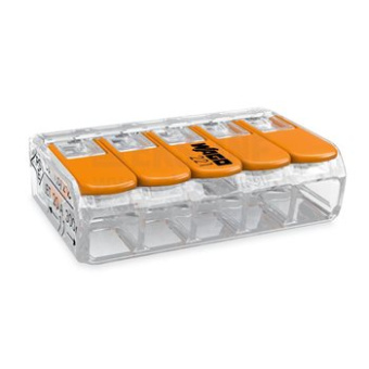 Клемма универсальная на 5 провод.0,2-4,0 мм2  (25 шт)  (221-415) WAGO