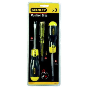 Набор из 3 отверток SL 3*65 SL 5*100 PН 2*100 STANLEY CUSHIONGRIP 0-65-012