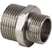 Ниппель переходной 1 1/2" x  1"  НР никель (70/10) "РТП" (бирка)