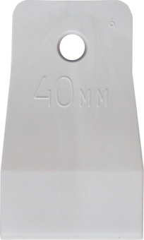 Шпатель резиновый белый 40 мм 308-0069