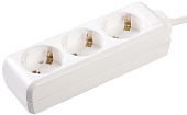 Удлинитель быт. з/к 3 места/1,5метра 3500Вт 16А/250В (ПВС 3х1мм2) У03 ИЭК (упак.56/1)