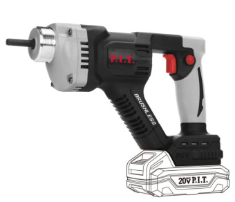 Вибратор PIT SOLO PMV20H-25A аккум для бетона глубинный 20В, Ø25мм,3100об/мин, 6200вибр/мин, бул 1,5м без АКБ