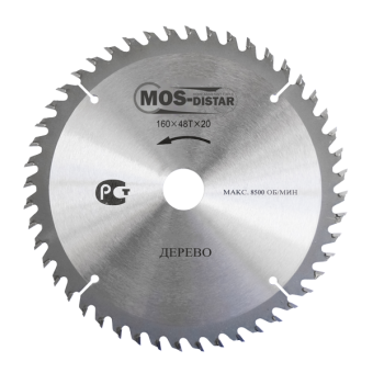 Диск пильный по дереву 205*20*36T Стандарт MOS-DISTAR 2749