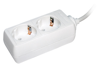 Удлинитель быт. з/к 2 места/3 метра 3500Вт 16А/250В (ПВС 3х1) У02 ИЭК (упак.60/1)