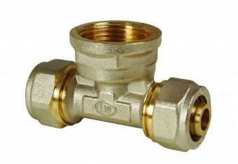 Тройник обжимной  16х3/4"х16 ВР (10/60)