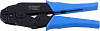 Клещи обжимные STEKKER CTLS006-230 для обжима клемм и наконечников d 0,5-6 мм, синий