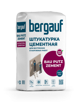 Штукатурка фасадная Bergauf Bau Putz Zement, 25 кг
