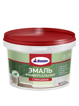 Эмаль акриловая универсальная Диола-230 база А 2,7л глянцевая