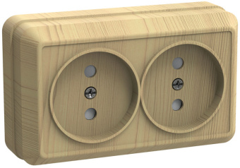 РС22-2-ОС Розетка 2местн. без з/к 10А откр.уст. ОКТАВА (сосна) (упак.288/24) РС22-2-ОС Розетка 2местн. без з/к 10А откр.уст. ОКТАВА (сосна) (упак.288/24)