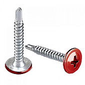 Саморез металл-металл с п/ш сверло RAL 3005 КРАСНОЕ ВИНО 4,2х13 (1000 шт.) //Daxmer