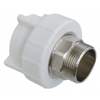 Муфта  полипропиленовая с НР 50 x 1 1/2" под ключ (22/2)