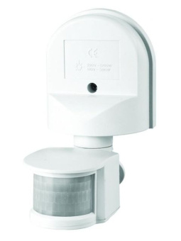 Датчик движения ДД 008 белый, макс.нагруз.1100Вт, угол обз.180град., дальн-ть 12м, IP44 (упак.12)