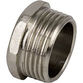 Заглушка  1 1/4" НР  никель  (150/10) "РТП" (бирка)