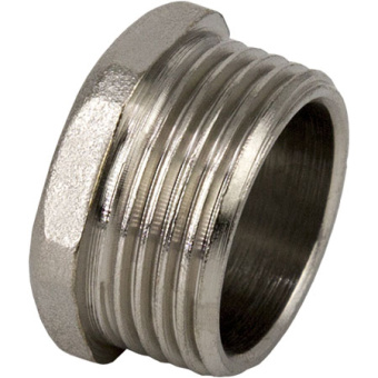 Заглушка  1 1/4" НР  никель  (150/10) "РТП" (бирка)