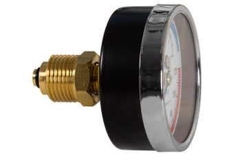 Термоманометр Экомера МД04-63мм 0..16бар/1.6 мПА  0..120С G1\4 с переходником на G1\2  Осевой