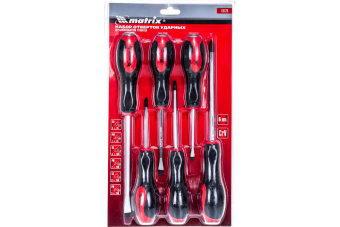 Набор ударных отверток 6 штук Matrix 19120