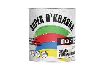 Эмаль ПФ-115 Super Okraska серый 0,9кг