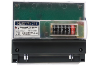 Счетчик Меркурий 231 AМ-01  3ф. 60-5 T1 DIN кл.1 220/380В ОУ