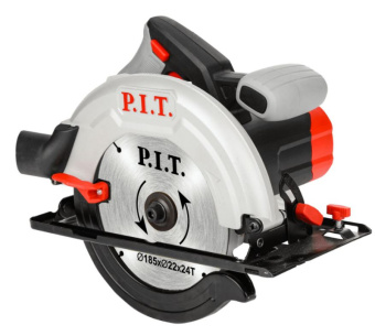 Пила дисковая PIT PKS185-C3 1400Вт, диск 185*20мм, пропил 42/60мм 45°