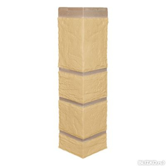 Угол наружный камень бежевый 0,47*0,11м Фасад