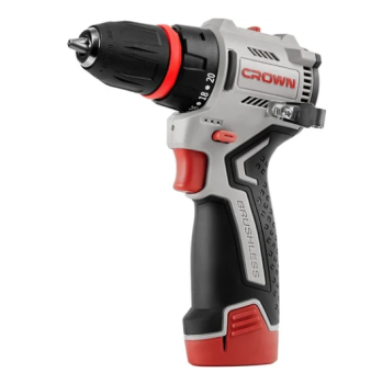 Дрель-шуруповерт аккумуляторная CROWN CT21129HQX-2 BMC 12В