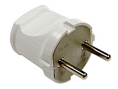 Вилка прямая 10А белая 4142 IN HOME(упак.500/50)