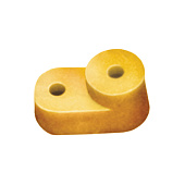 УГЛОВОЙ ИЗОЛЯТОР для  "О" шины желтый (200 штук) (упак.4000/200)