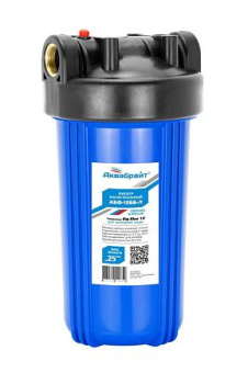 Фильтр магистральный ББ10" лат.рез. 1"  синий  (Кронштейн+ключ) "Аквабрайт" (4)