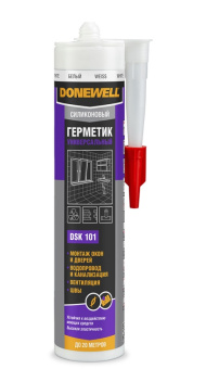 Герметик DoneWell DSK-101 силиконовый универсальный белый 260мл