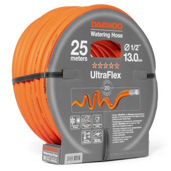 Шланг поливочный армированный DAEWOO UltraGrip 1/2" 25м
