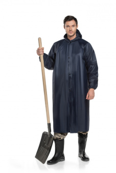 Плащ- дождевик синий на кнопках 2XL 52-54 /182-188