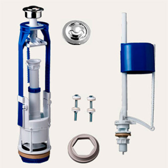 Арматура для бачка универсальная СТОП-СЛИВ ниж.подвод  АС-17.3М (РБМ)