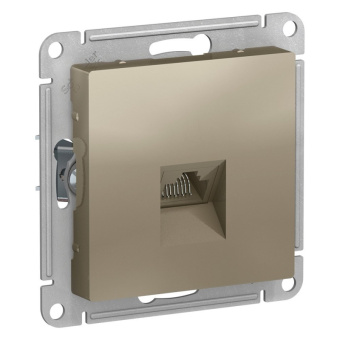 Механизм Розетки компьют. RJ45 шампань	ATLASDESIGN