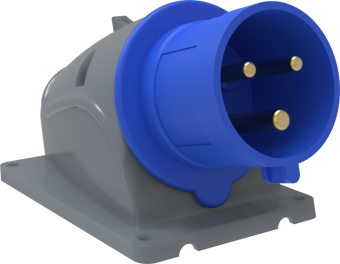 Вилка стационарная ССИ-523 32А-6ч/200-250В 2Р+РЕ IP44 MAGNUM ИЭК