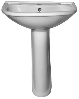 Умывальник ОК Престиж 55см с/о белый Стандарт (с пьедесталом)