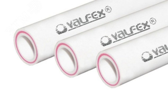 Труба полипропиленовая арм.стекловолокном  ф25х3,5 SDR 7.4 PN 20 (100)  Хлыст 4 метра "Valfex"